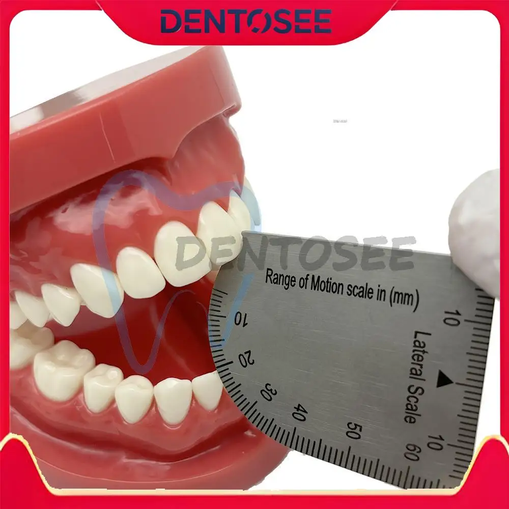 

Стоматологический штангенциркуль из нержавеющей стали, кляп для рта для измерения емкости открытия и прикуса, прецизионная линейка, инструмент