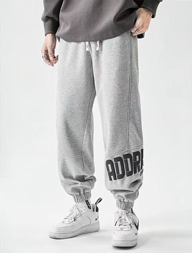

Sport Casual Sweatpants Men Brand Heavy Weight Thick Jogger Pants Baggy Wide leg Harem Trousers Gym Oversize Black Gray Brown