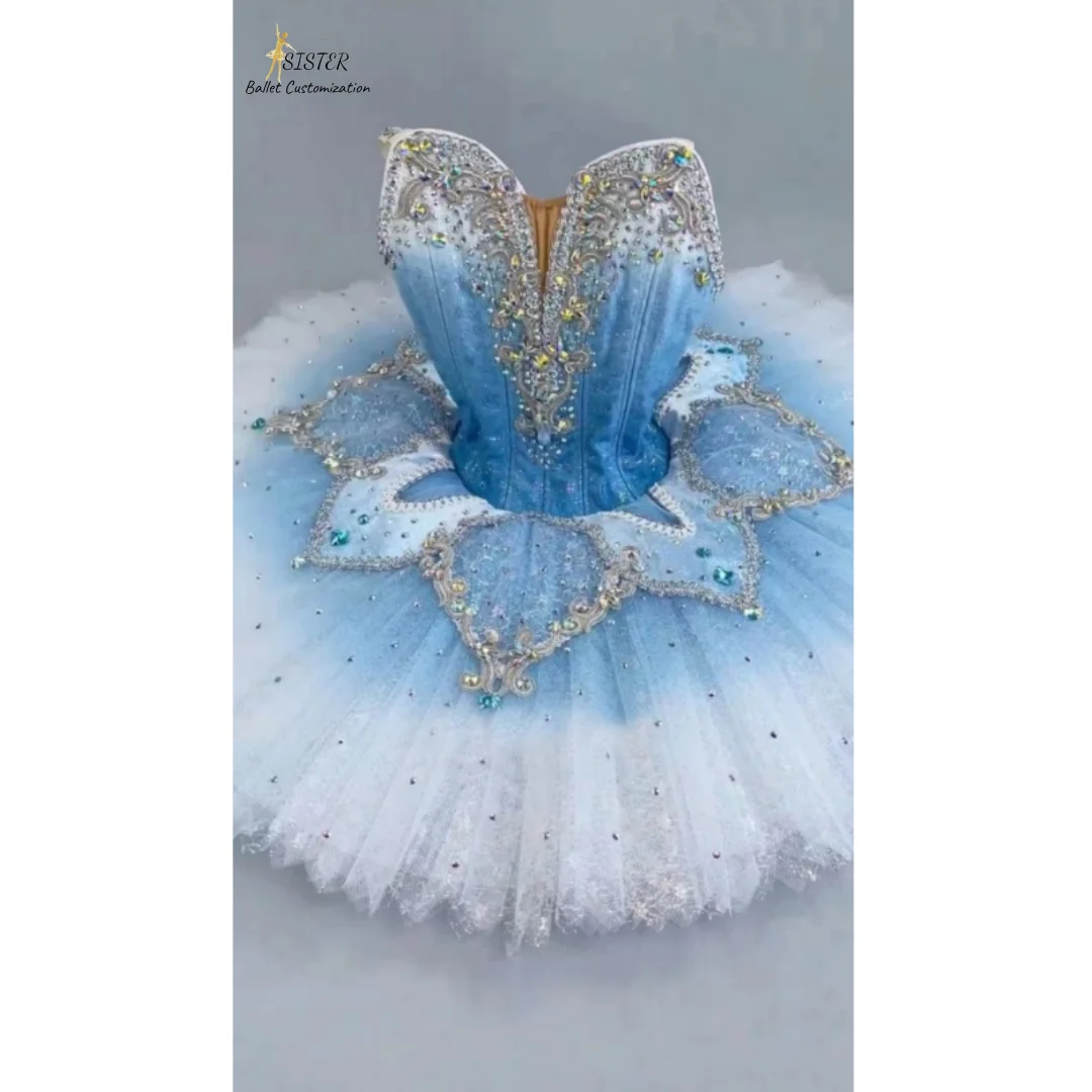 Ballet dress Blue Bird match dress Professional private custom adult group dance solo TUTU performance tutu dress for children