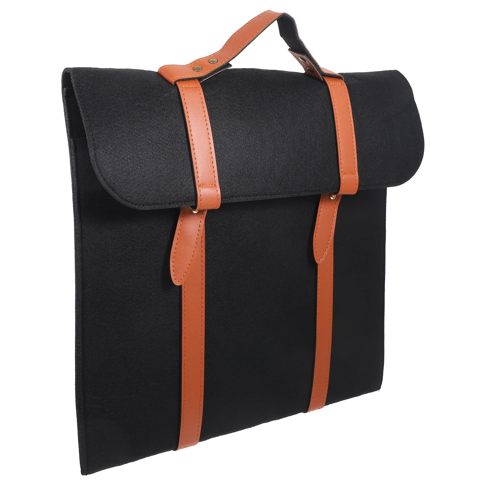 

1pc 15.6 Inch Laptop Bag Black Durable Portable Computer Handbag Shockproof Scratch Resistant For School Work Travel