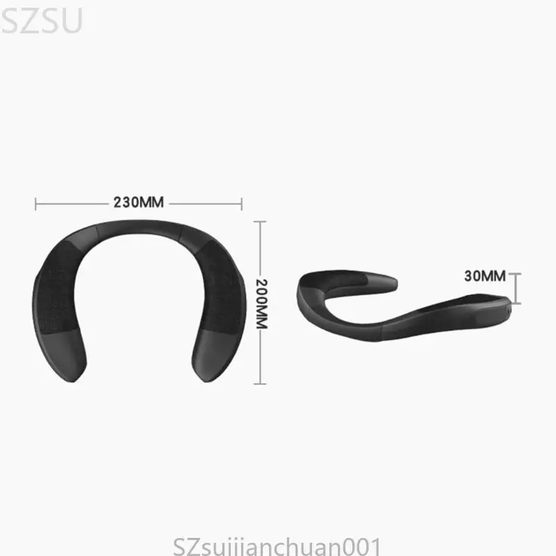 

SZSU Comfortable Neckband Speaker 3D Surround Sound Bluetooth-compatible 5.3 Technology for Sound Streaming