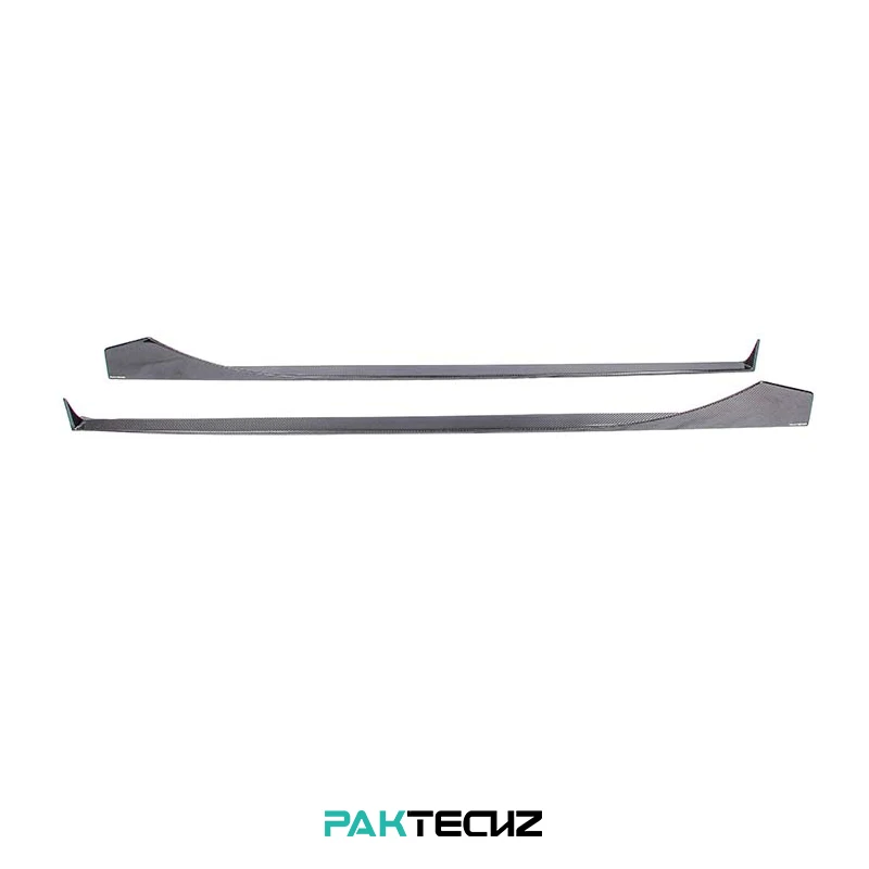 Paktechz Dry Carbon Fiber Parts Body Kit Side Skirt for Mercedes Benz For AMG GT GTS C190