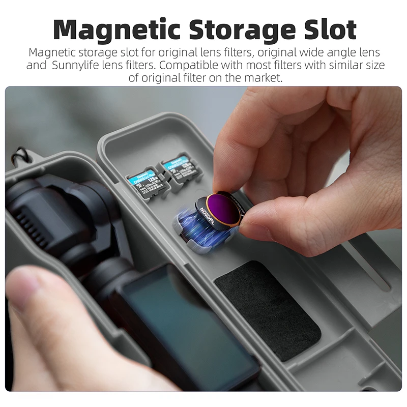 ل DJI Osmo Pocket 3 واقية قذيفة مكافحة الغبار غطاء عدسة الكاميرا المدمجة حقيبة التخزين صندوق مع الحبل لملحقات مدونة الفيديو