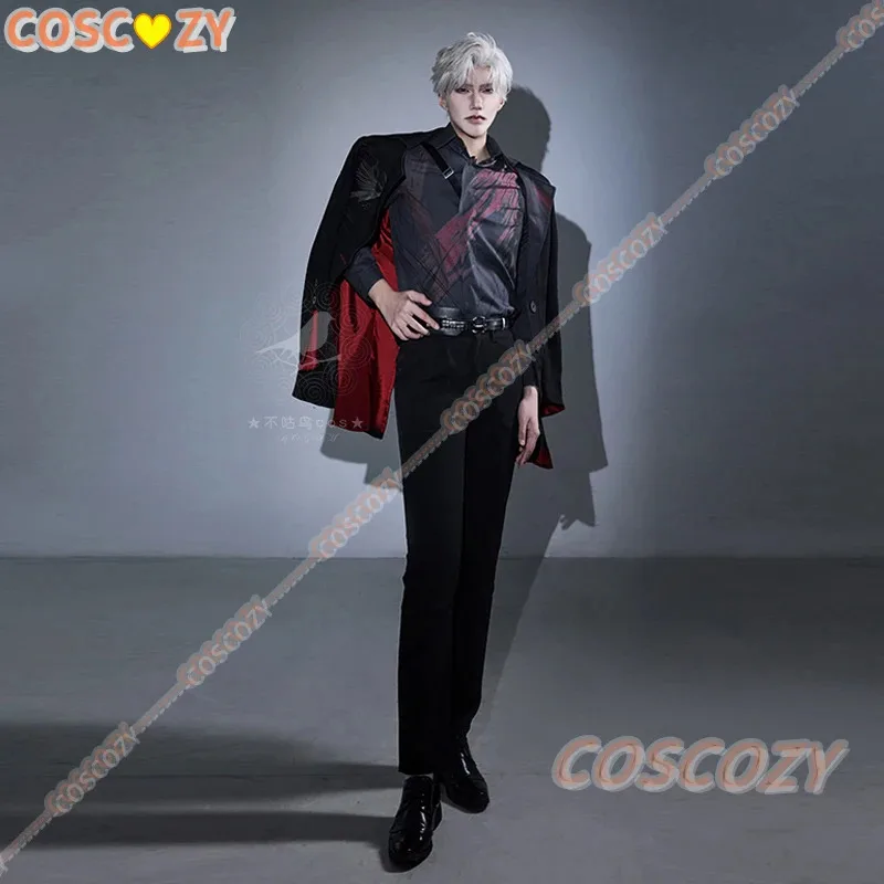 2025 22 jogo amor e espaço profundo sylus relentless conquistador cosplay traje masculino peruca carmesim véu uniforme onicominus parte de halloween