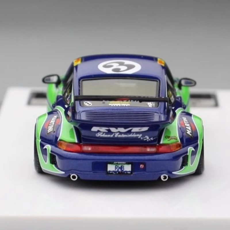 Fuelme 1:64 993 RWB Resina Brinquedos Veículo Motor Diecast Metal Modelo Presentes