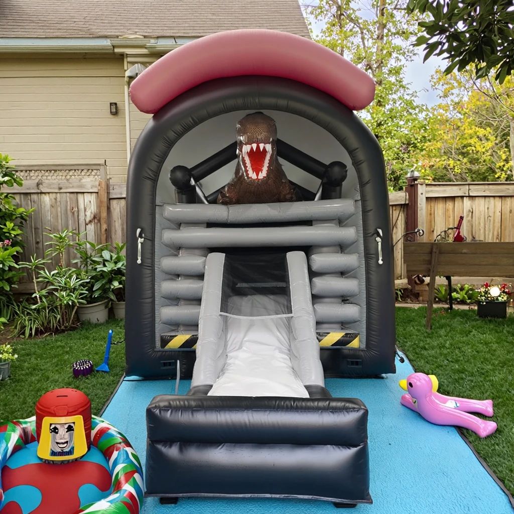 9*4.3*6M Dinosaur Inflatable Bouncer Factory High Quality Jumping Castle Slide Combo Commercial Bounce House for Party Rental
