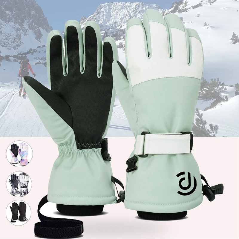 (S-XL) Herren Damen Winter-Skihandschuhe, wasserdicht, Touchscreen, Snowboard-Handschuhe, Motorrad, Reiten, Schnee, warm, winddicht, Fahrradhandschuhe