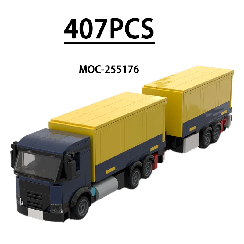 

MOC-255176 Building Block City Traffic Delivery Truck Model, 407 Pieces Children Educational Birthday Christma New Year Toy Gift