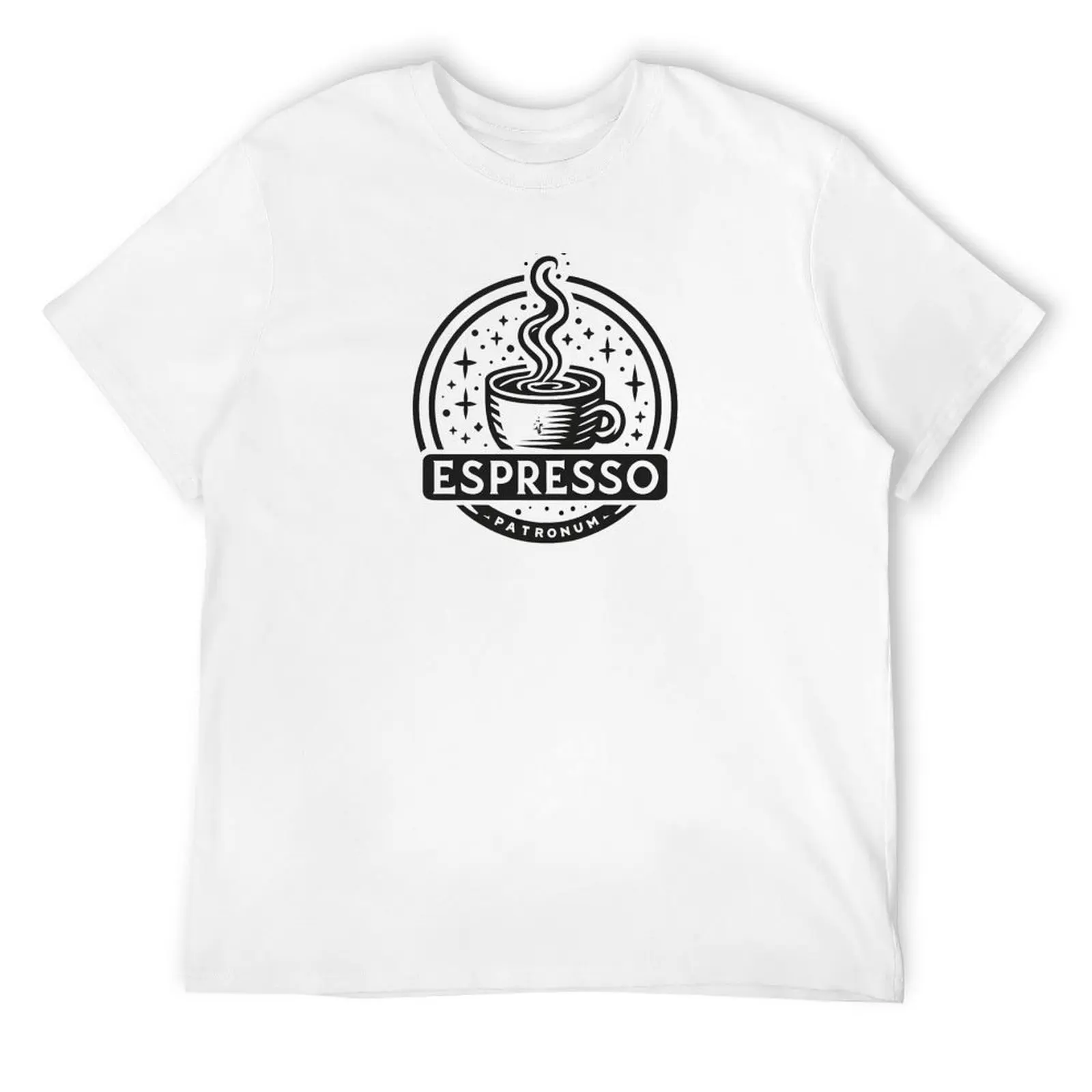 Espresso Patronum - Logo - Funny Fantasy T-Shirt plain customs fitted t shirts for men