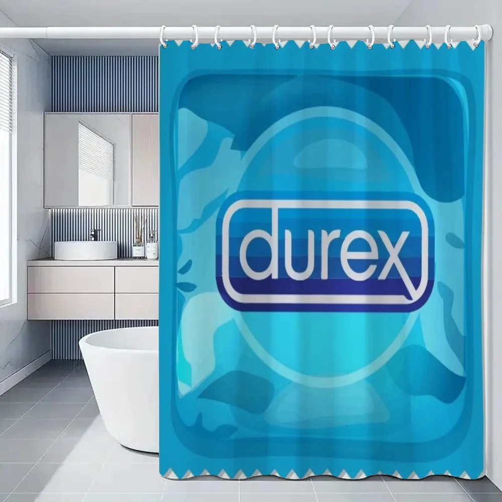 Waterproof and Mildew Proof Shower Curtain Set Durex Full Bathroom Curtains Bath Fabric 200x180 Curtins Funny Products Household