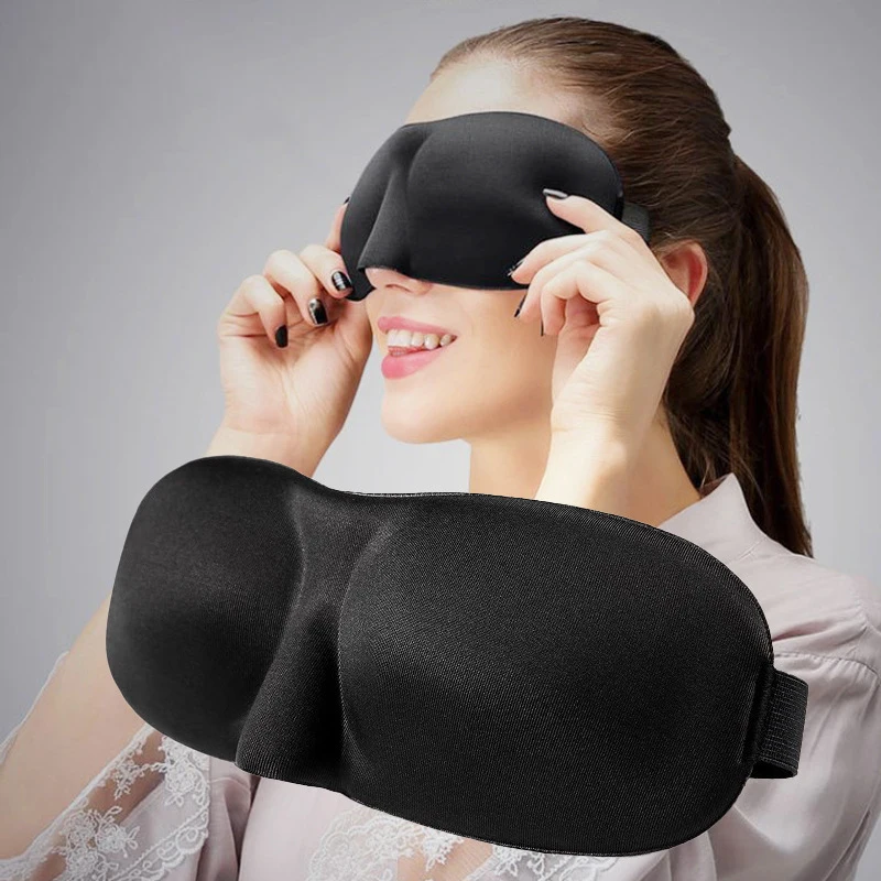 3D Sleep Mask Natural Sleeping Eye Mask Eyeshade Cover Shade Eye Patch Women Men Soft Portable Blindfold Travel Eyepatch