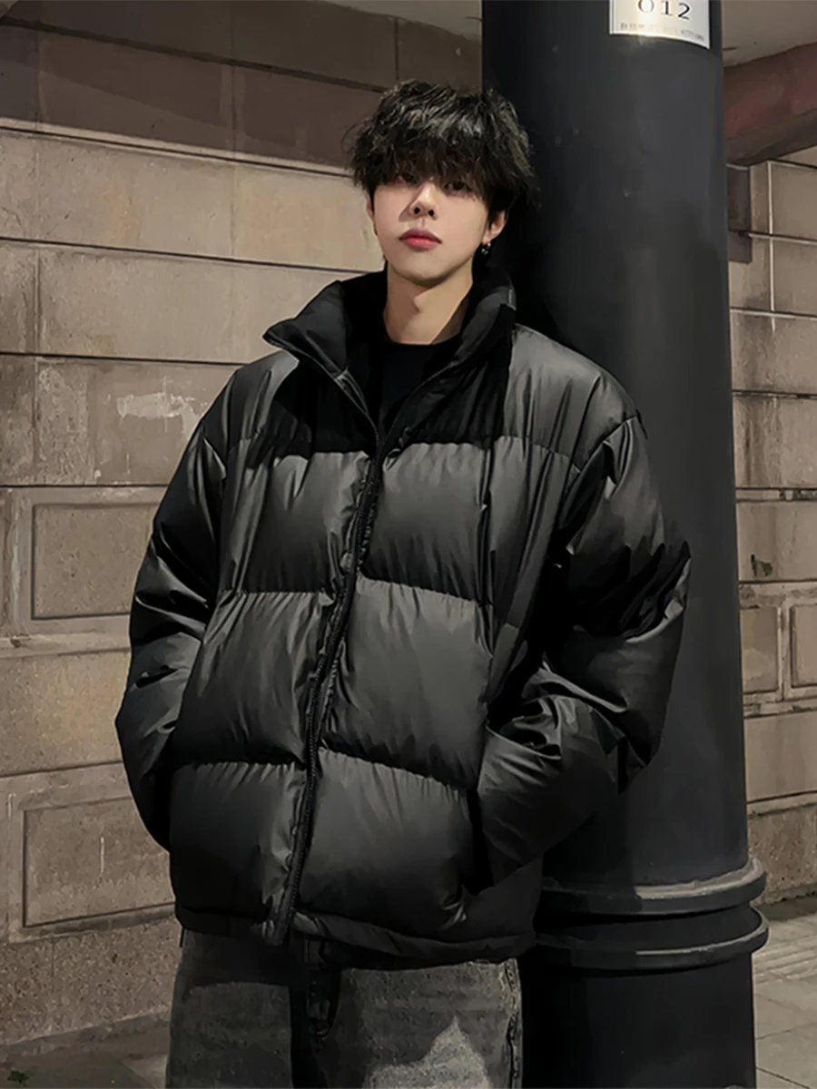 

Мужская легкая хлопковая куртка Cleanfit: теплая, свободного кроя, на молнии, с воротником, не объемная, для зимы, повседневная