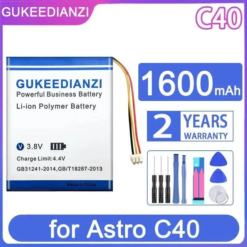 

Стабильная хорошая низкотемпературная производительность 1600 мАч для Astro C40 TR игровой ручной контроллер хвостовика геймпад батарея