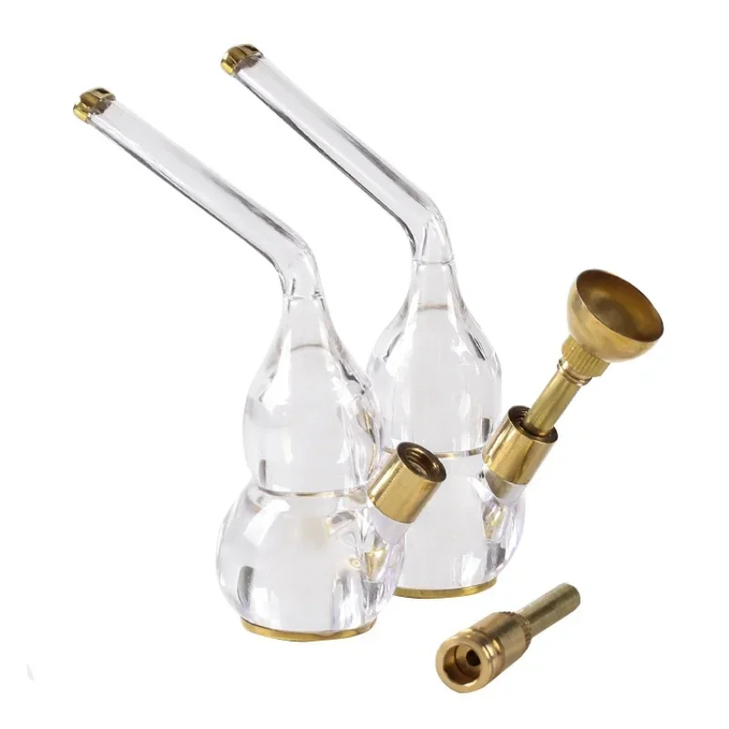

Mini Brass Dual Cigarette Tobacco Smoking Pipe Water Filter Shisha Hookah Water Pipe Water Bottle Filter Smoking Tobacco Pipe