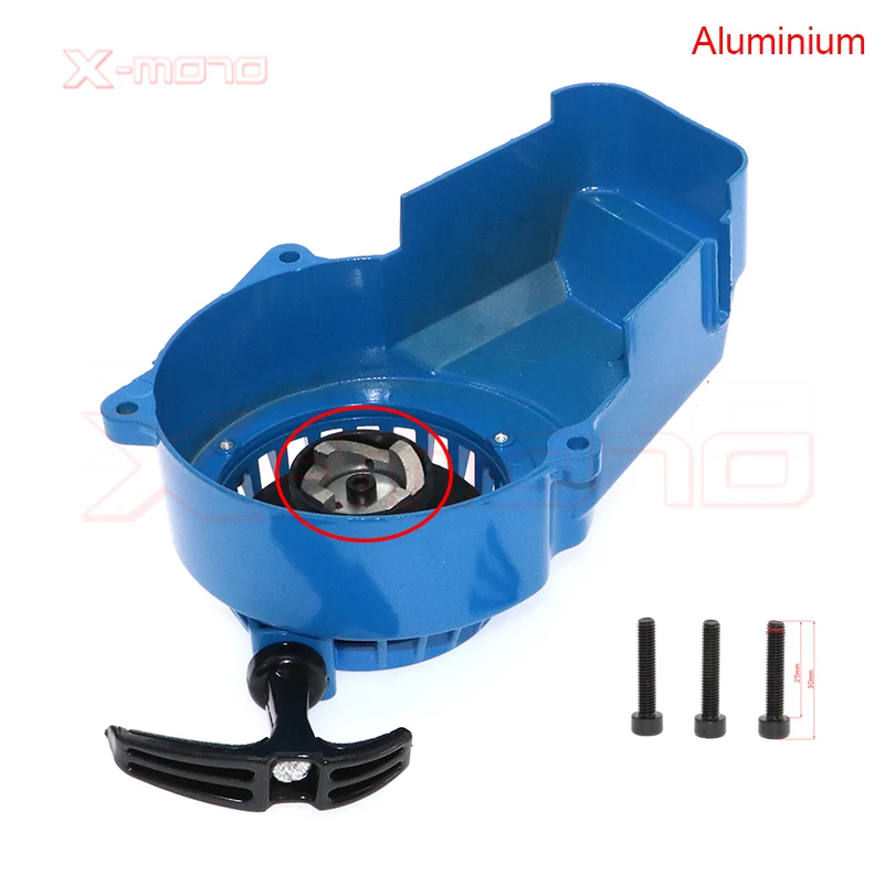 Full Color Aluminum Pull Starter For 2 Stroke 47cc 49cc Engine Mini Moto Dirt Bike Pocket Bike Gas Scooter ATV Quad Motorcycle