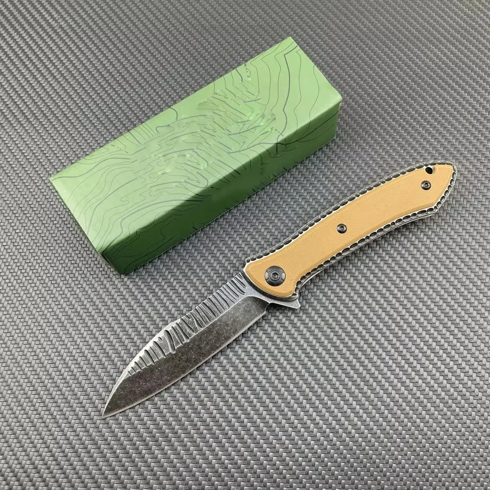 

5380 Outdoor Pocket Folding Knife 8Cr13Mov Blade G10 Handle EDC Knives Portable Camping Hunting Tool for Hiking Fishing