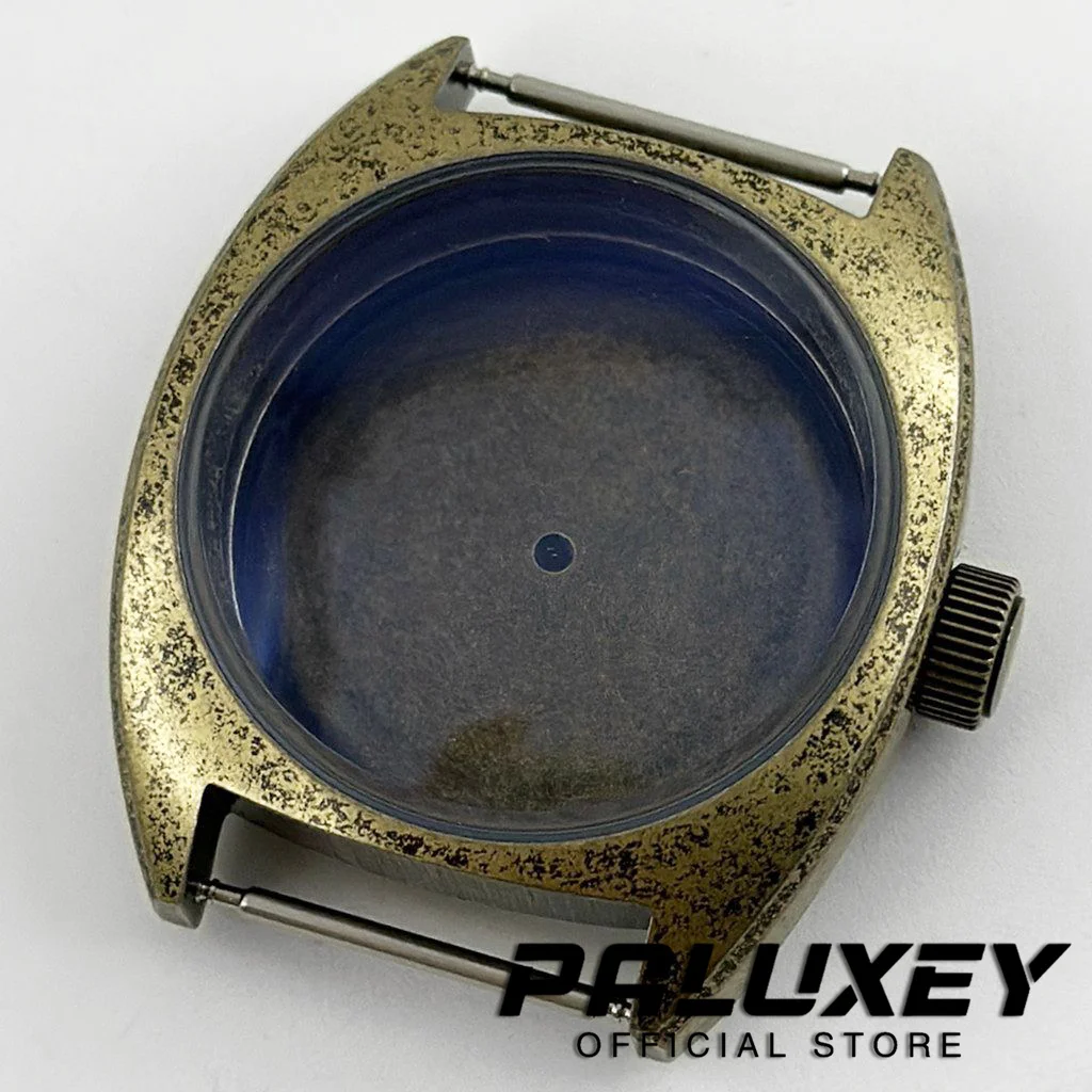 PVD Brass Double Domed Sapphire Glass NH35 36mm/39mm Watch Cases