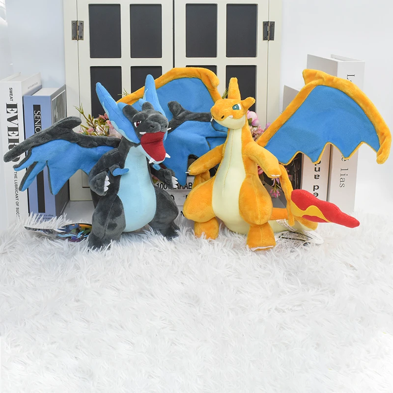 16 Styles Pokemon Mega Charizard X Y Soft Plush Toys Cute Anime Figure Shiny Gigantamax Rayquaza Charizard Stuffed Peluche Dolls