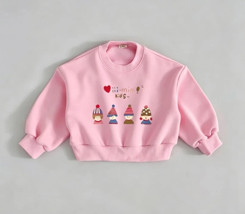 Children Cartoon Tops Little Boys Girls Print Sweatshirt Skin Friendly Cotton Tops For Family Trips And Weekend Casual Outings
