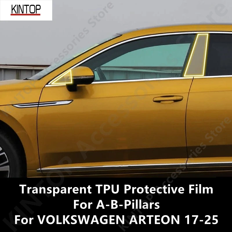 

Для VOLKSWAGEN ARTEON 17-25 A-B-Pillars прозрачная защитная пленка из ТПУ, ремонтная пленка против царапин, аксессуары для ремонта