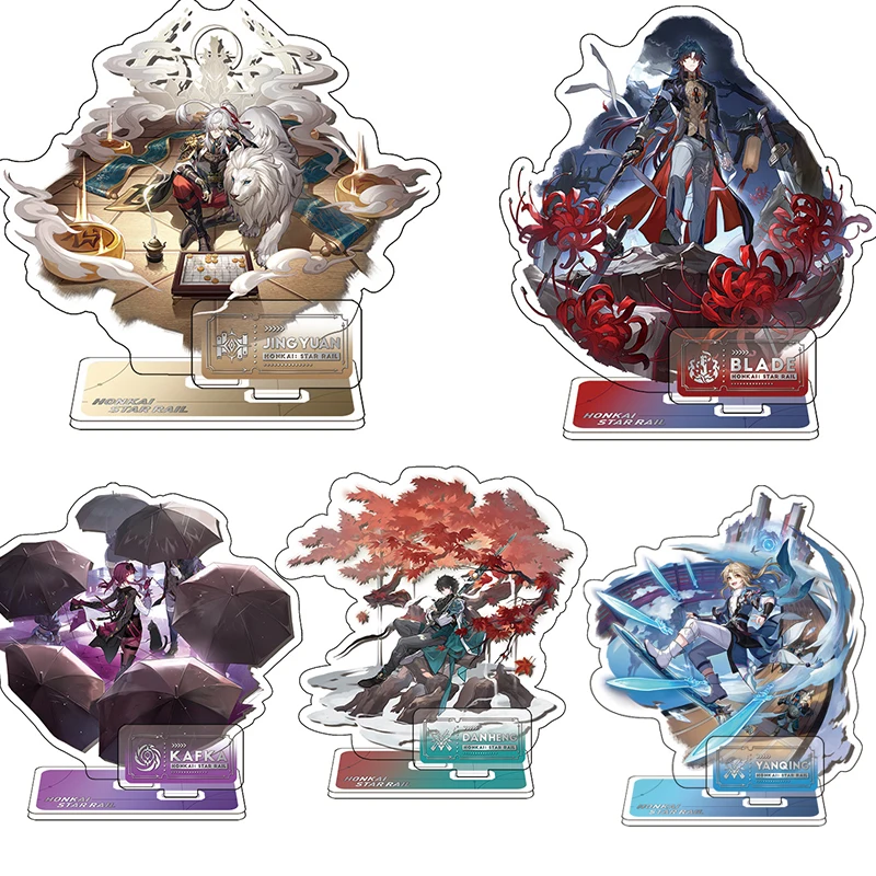 Game Honkai:Star Rail Figures Dan Heng Jing Yuan March 7th Kafka Blade Acrylic Stand Model Desk Decor Collection Standing