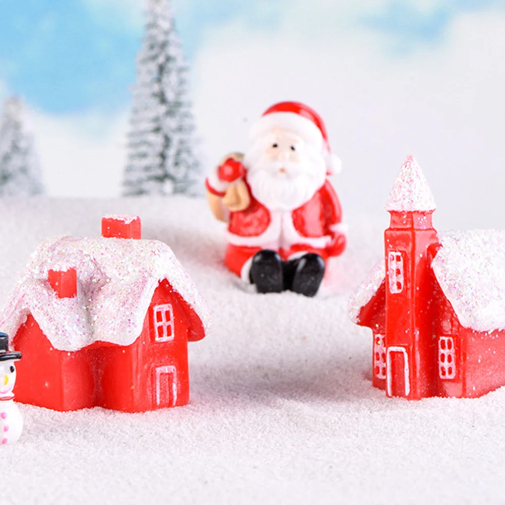 

4Pcs Christmas Shape Ornament Chic Table Adornment Eco-Friendly Holiday Decor for Living Room Party Shape Ornament