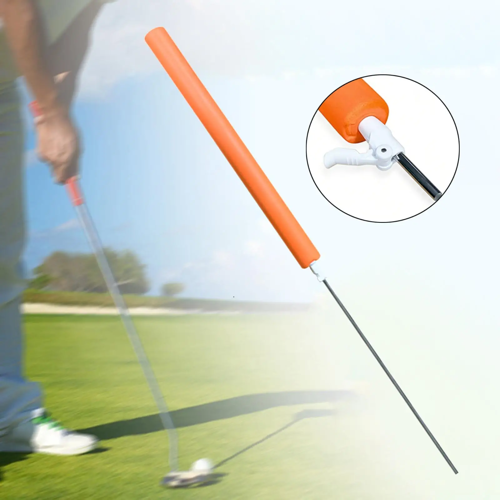 

Golf Training Swing Aid Golf Accessories Telescopic Exercise Equipment Practice Chipping Hitting for Indoor Outdoor Enthusiast