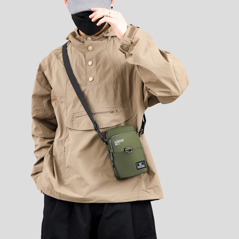 Sport-Geldbörse, Handytasche, Umhängetasche, Tasche, Gürtel, Handtasche, Geldbörse, Münzbörse, Retro-Schlüsselhalter, kleine Geldtasche – Detail 7