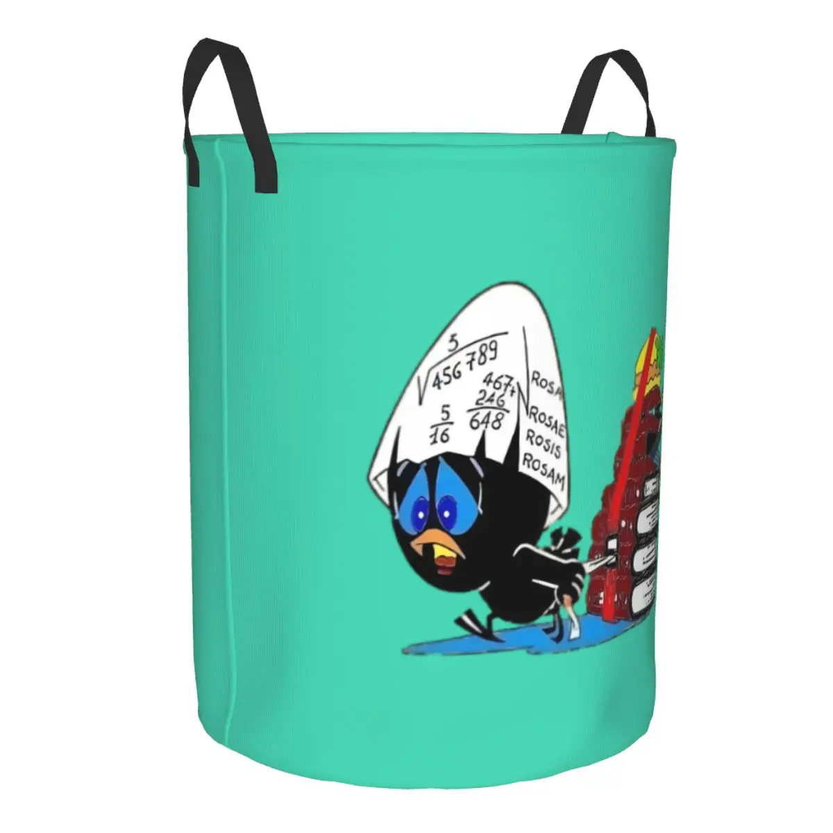 C-Calimeros Manga Anime Laundry Basket Foldable Italy TV Cartoon Clothes Hamper for Nursery Kids Toys Storage Bag