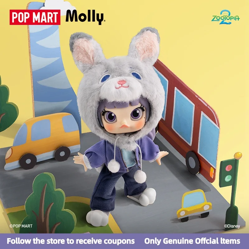 

POPMART MOLLY Crazy Animal City 2 серии 1/12 экшн-фигурка слепая коробка модные украшения популярная загадочная коробка подарок на Хэллоуин милый