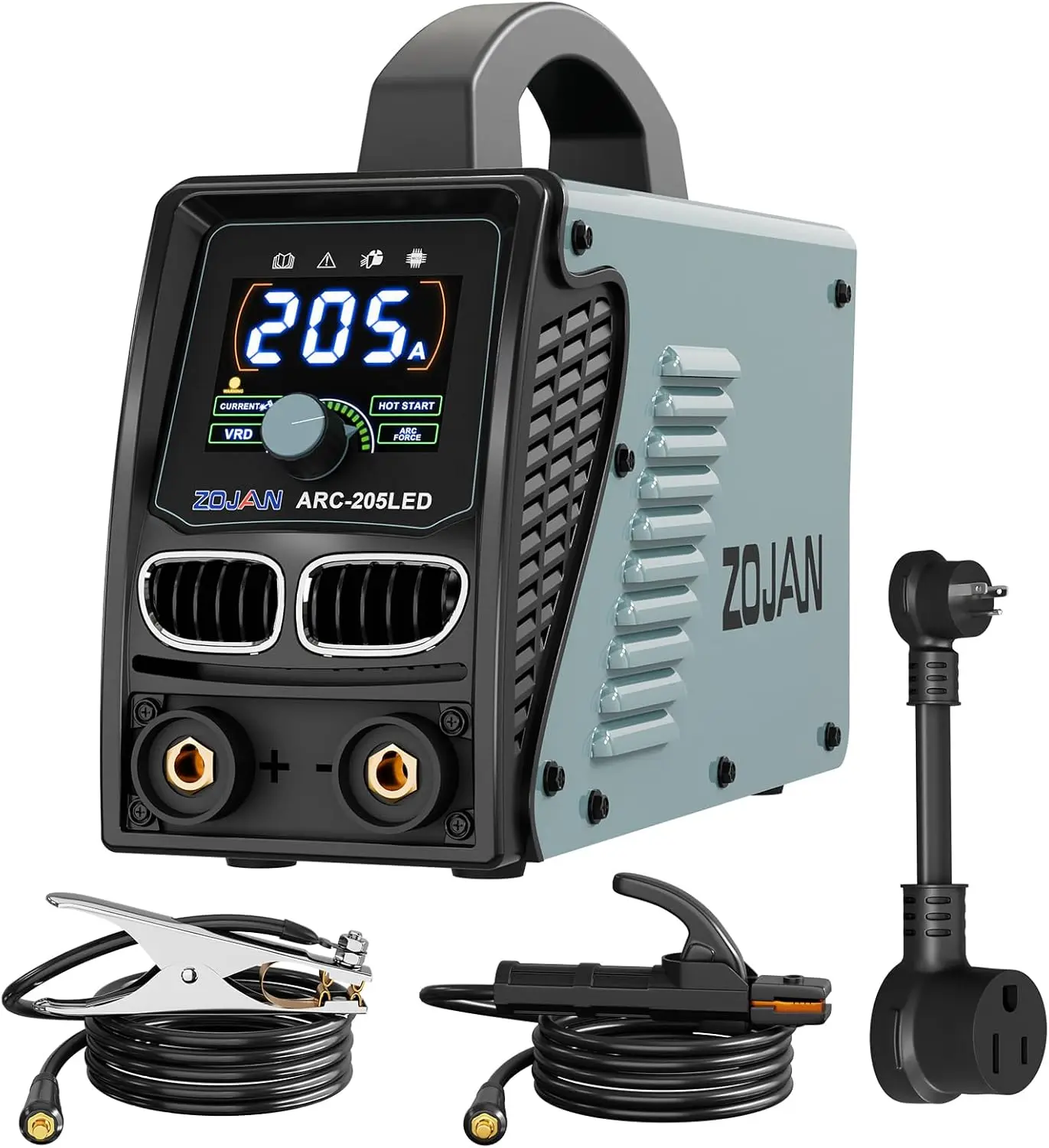 [Large LED Display] 205A ARC/Lift TIG Welding Machine with Synergic Control, IGBT Inverter 110V/220V Portable MMA Welder Machine