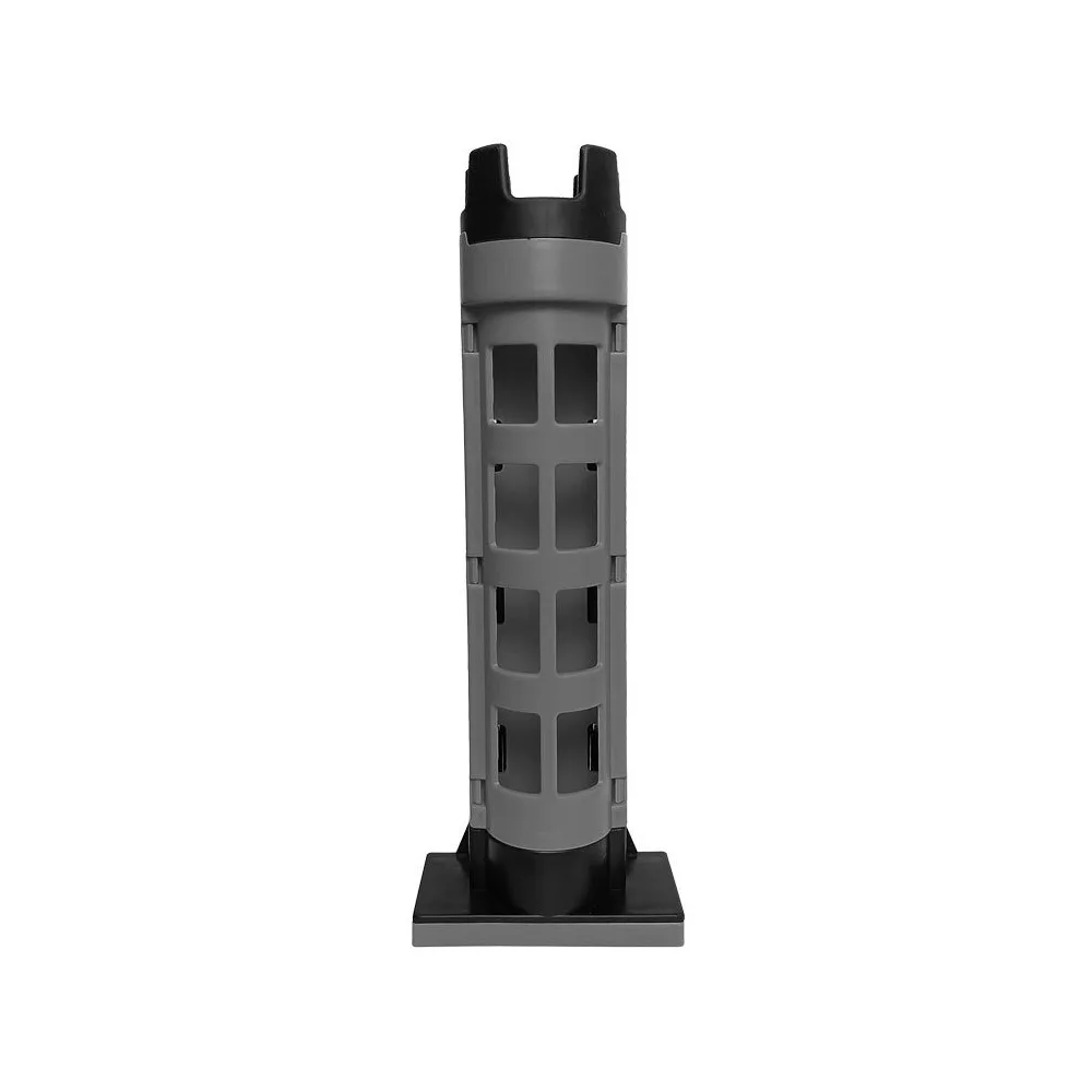

Portable Fishing Box Rod Stand Plastic Durable Fishing Box Barrel Holder Solid Base Snap Design Rod Display Bracket