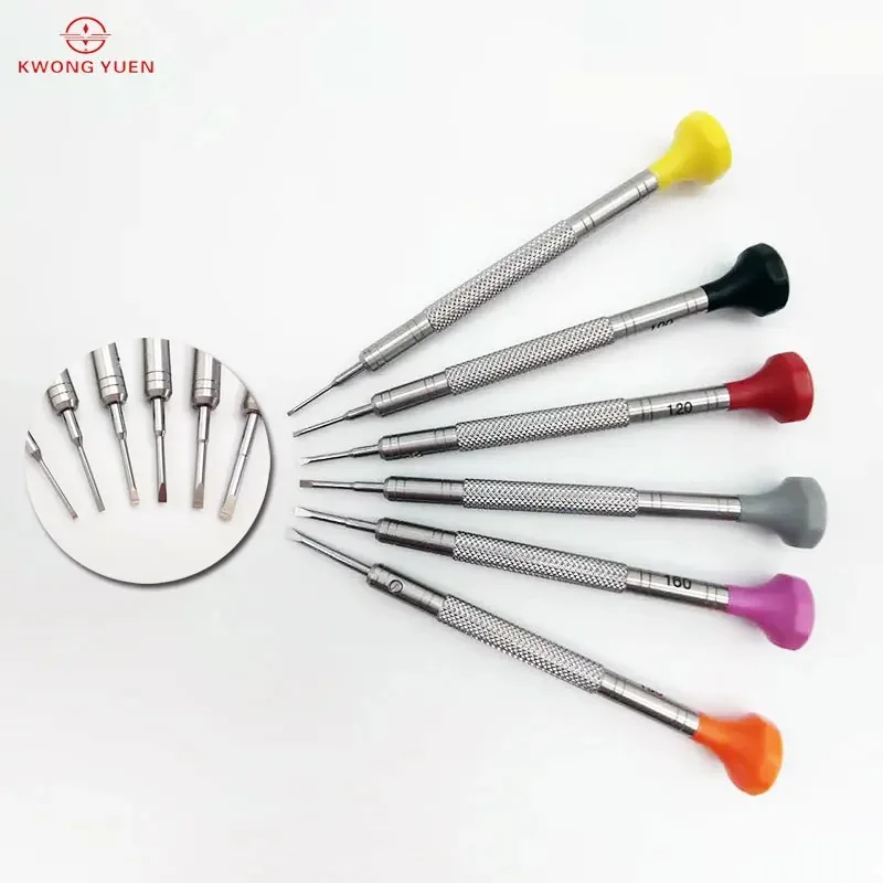 Kwong Yuen 6-pack Screwdriver Set Clock Screwdriver Batch Watch Repair Screwdriver Clock Tool