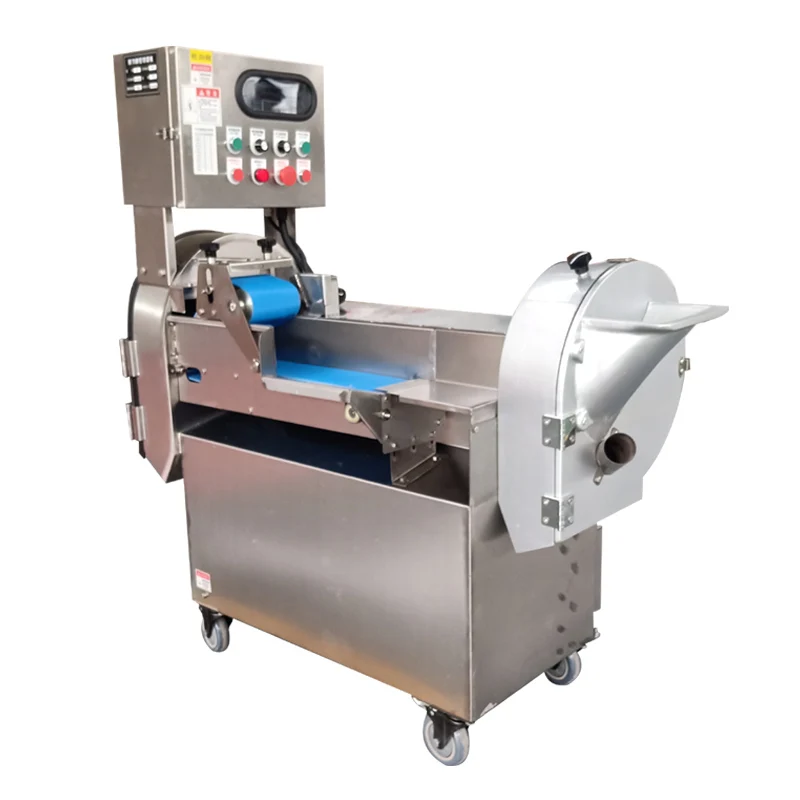 Vegetable Slicing Shredding Machine For Potato Carrot Onion Commercial High-Power Vegetable Dicer Cutting Machine