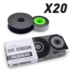 20pcs MAX Ink Tape LM-IR300B IR300B for MAX LETATWIN Electronic Lettering Machine LM-370E LM-380A LM-380E LM-390A Label Printer