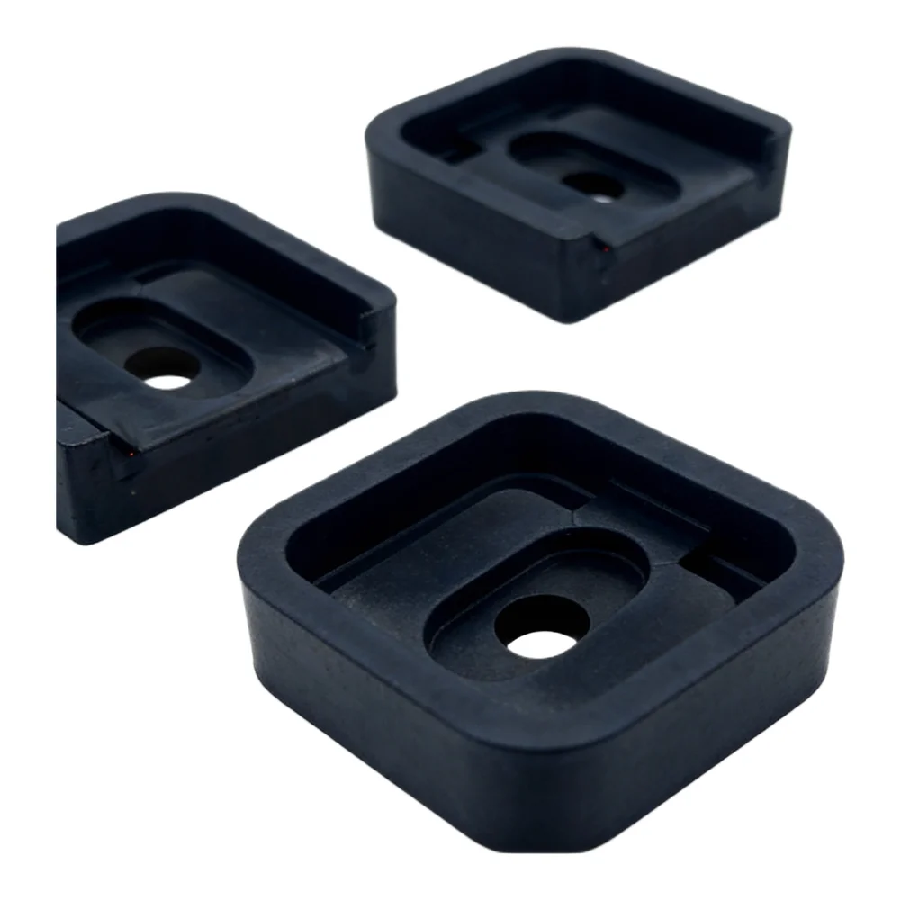Black Air Conditioner Pad Easy Installation Vibration Pads Vibration Damping Pad Wear-resistant Rubber Split-type Design