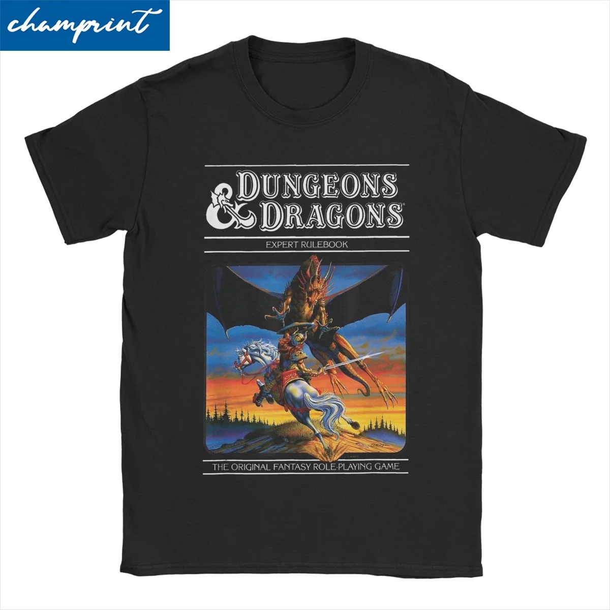 DnD Vintage Expert Rulebook T-Shirts for Men Women Funny Cotton Tee Shirt Crewneck Short Sleeve T Shirts Gift Idea Clothing