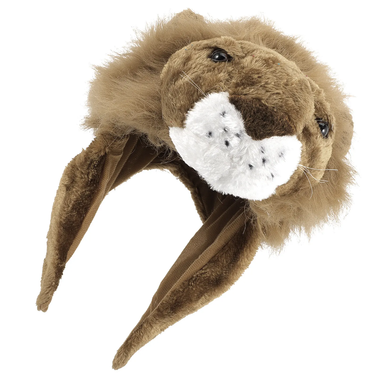 Lion Hat Soft Material Lightweight Cartoon Animal Party Headwear Dress Up Hat Performance Photo Prop Party Headdress