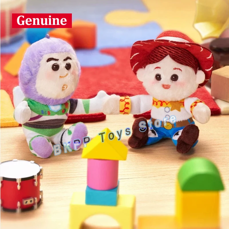 

Genuine Disney Pixar Toy Story Plush Pendant Soft Stuffed Buzz Lightyear Woody Forky Cartoon Bag Decoration For Adult Collection