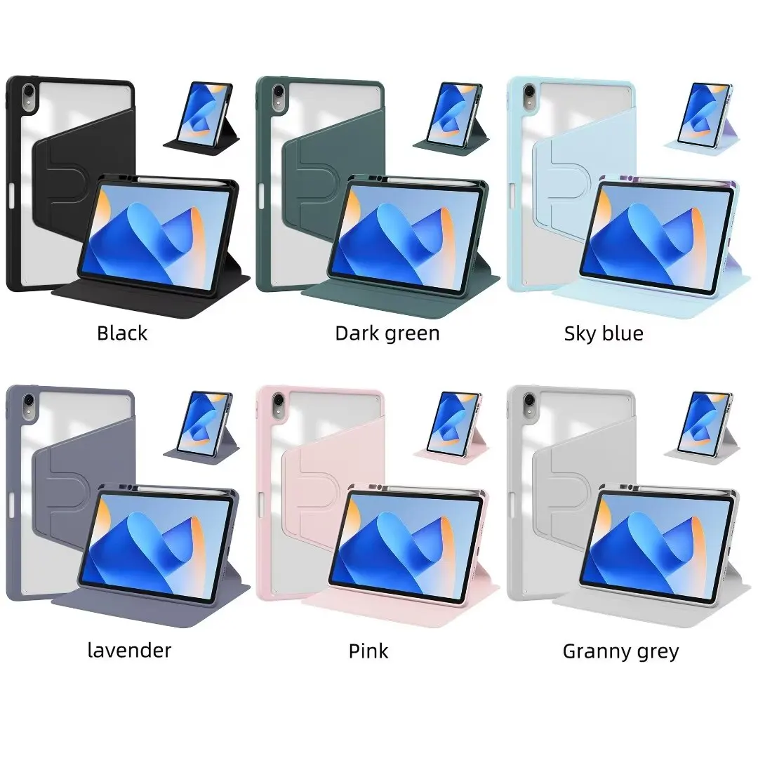 حافظة تابلت لهاتف هواوي هونور باد X8 برو X9 11.5 "2023 8 12 بوصة 2022 360 °   غطاء حماية للدوران Funda مقاوم للصدمات