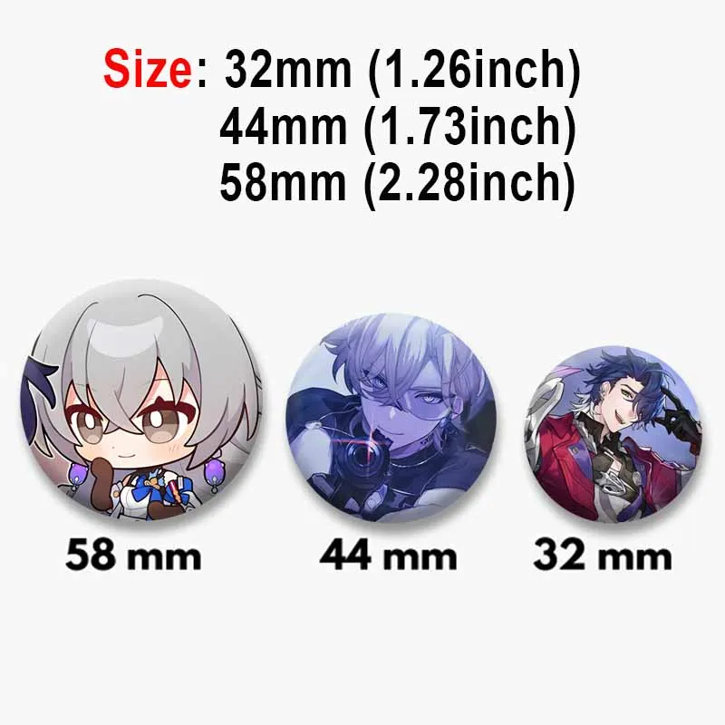 Game Figure Cosplay Firefly Sparkle Rappa Cartoon Badge Honkai: Star Rail Icons Brooch Pin Clothes Backpack Jewelry Accessories
