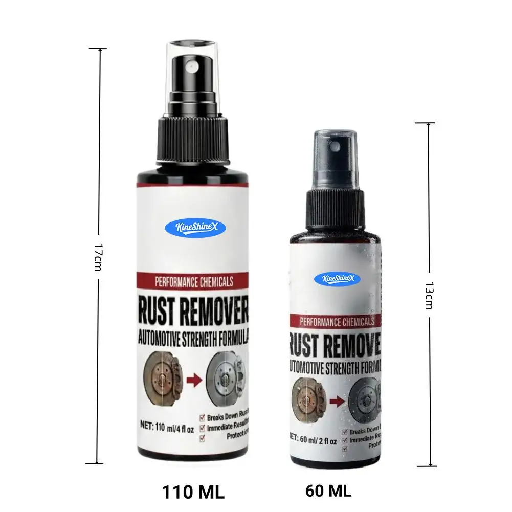 Powerful Car Rust Remover Spray Iron Dust Cleaning for Wheels & Metal Parts Auto Detail Rust Converter Kit with Sponge & Towel view 6