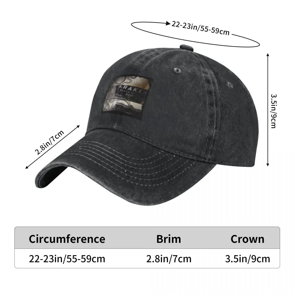 Kraken Baseball Cap Fishing cap Streetwear Military Tactical Cap hard hat Men Golf Wear Women's