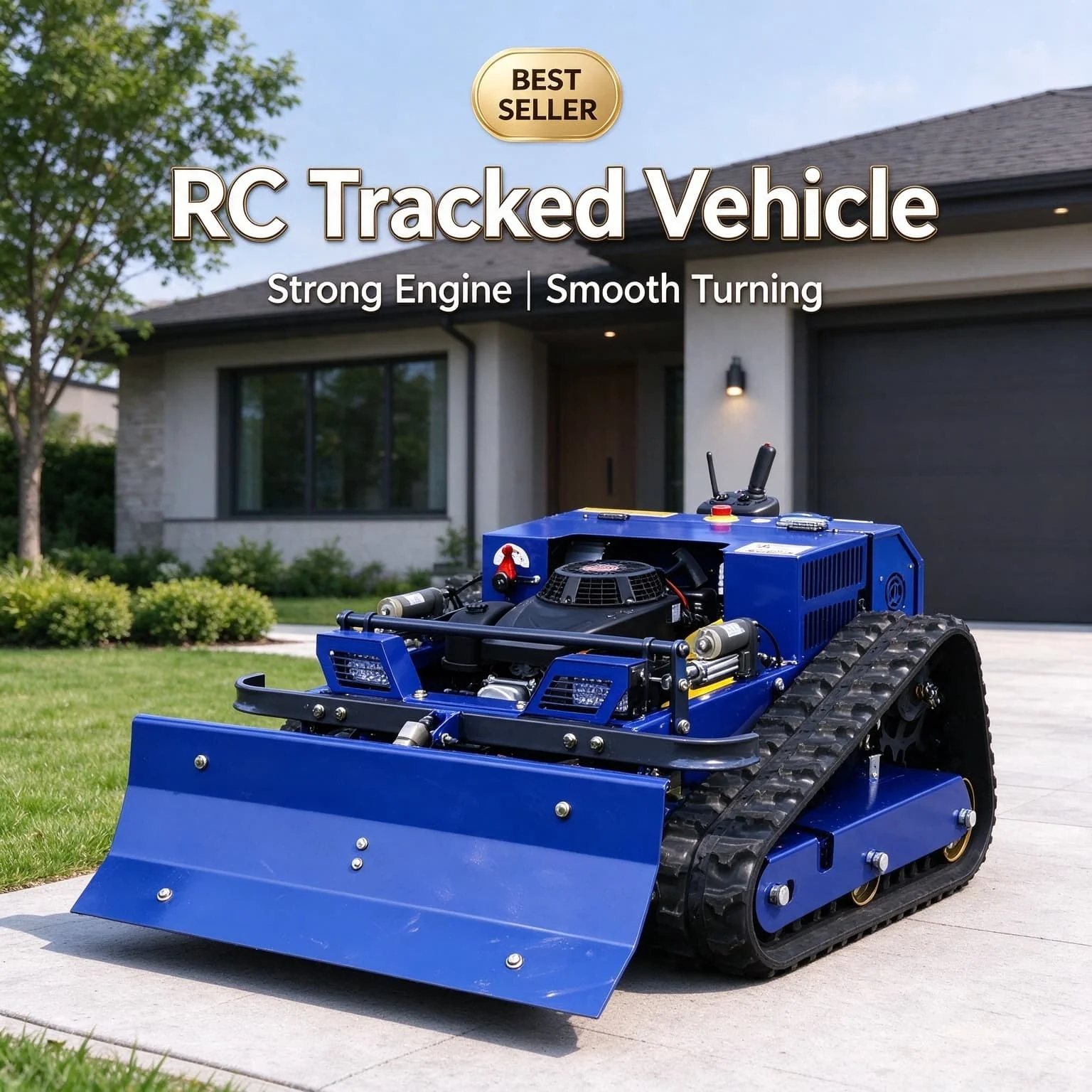 Customized Gas Robot Mower Flail Mower Remote Controlled Crawler Lawn Mower 4-Stroke Engine Slope Mowing Machine mower tractor