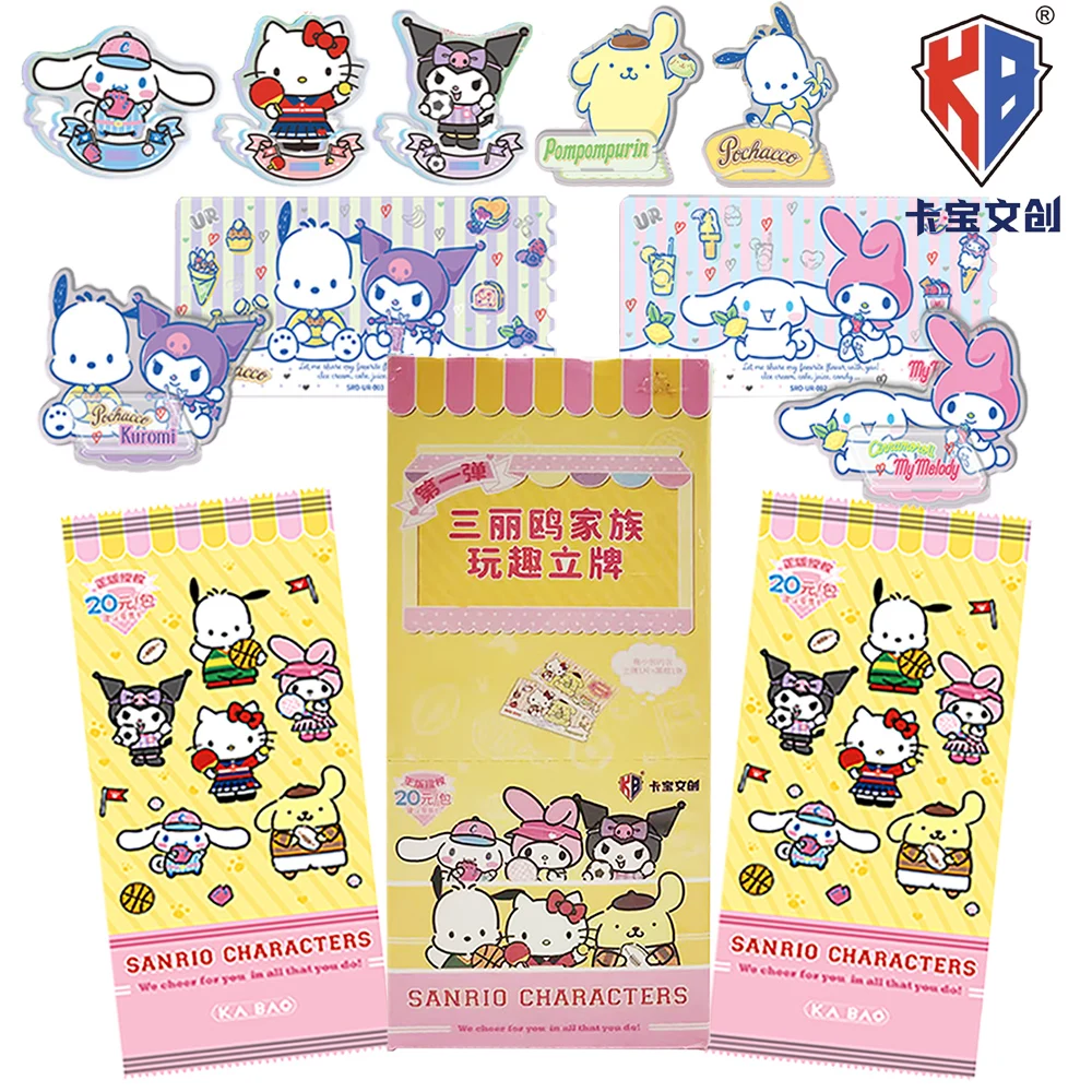 

KABAO Original Sanrio Children's Birthday Surprise Gift Cute Healing Star Family Character Acrylic Stand Figure Model Ornaments