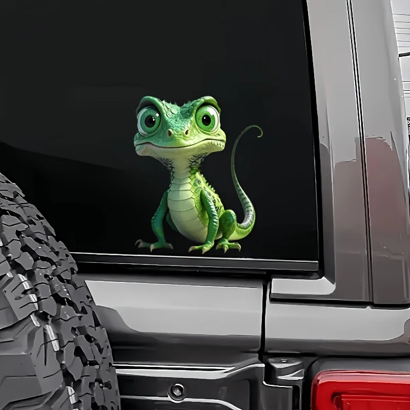 Creative Cute Lizard Vinyl Car Sticker, Waterproof Decor for Motorcycle, Truck, Laptop, Scratch Cover, Adds Irresistible Charm