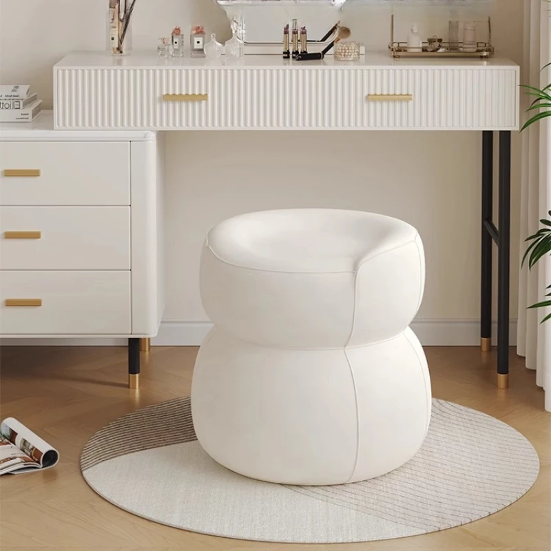 Creative Round High-end Makeup Stool, Multiple Styles To Choose From, Comfortable and Good Load-bearing Performance Makeup Stool
