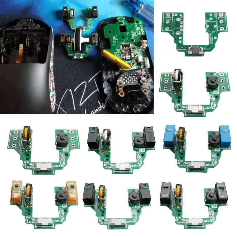 

Запчасти для ремонта мыши, микропереключатель мыши, кнопка, клавиатура, материнская плата для Logitech G Pro X, Superlight, Панель кнопок мыши, 1 комплект