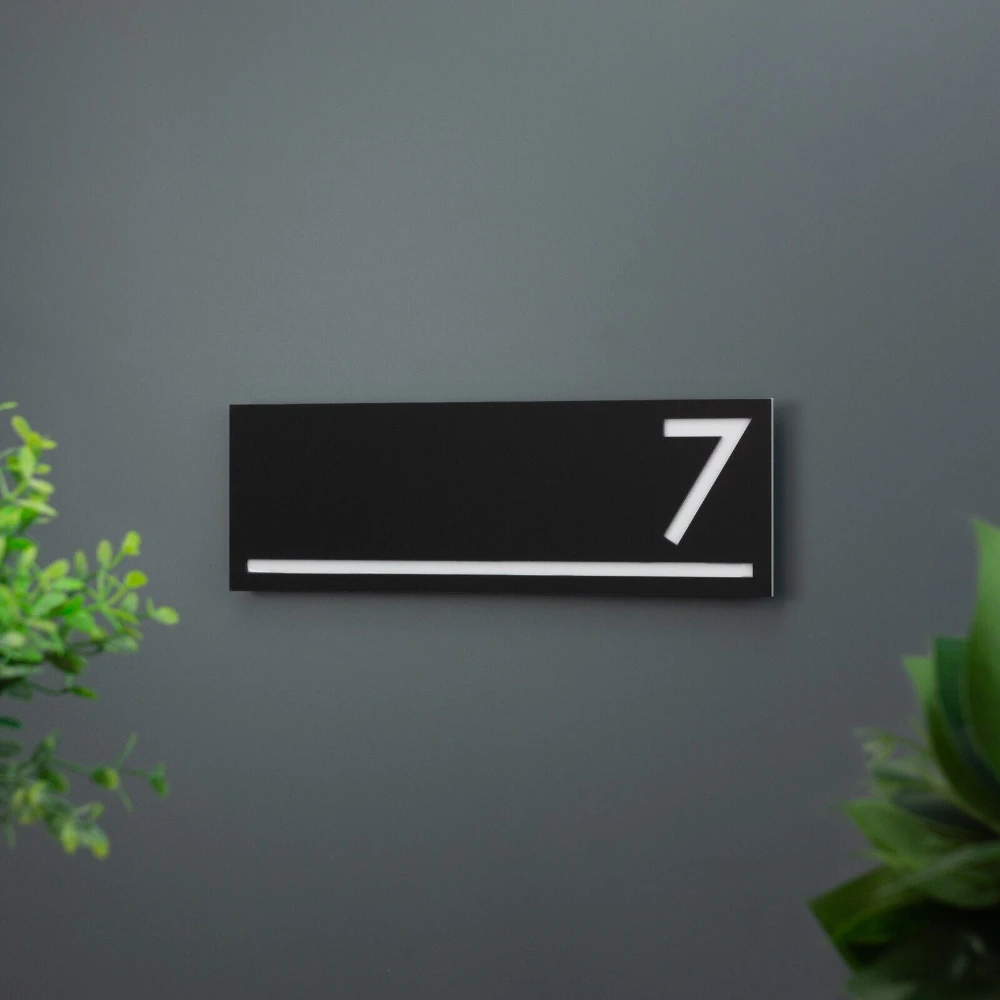 تخصيص الطبقة المعاصرة قطع الليزر رقم المنزل الحديث الاكريليك علامة عنوان علامة