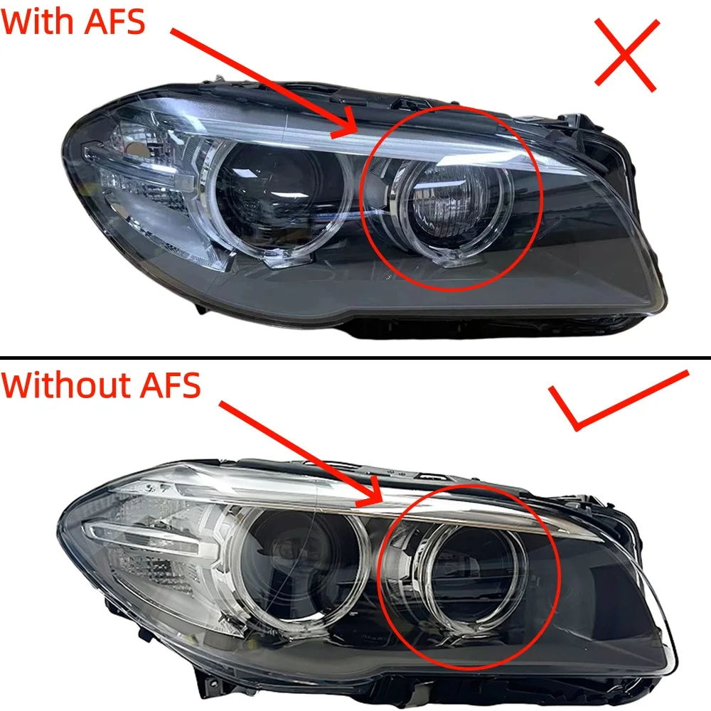 For BMW F10 520 525 Headlight 2014-2017 5 Series Without AFS BMW F10 Headlights HID Xenon Headlight F11 Original Headlamp 1PC